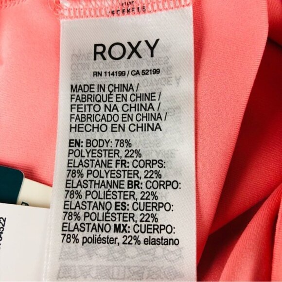 Roxy Womens Kaileo High Waisted Ankle Length Workout Leggings Large - Picture 14 of 16